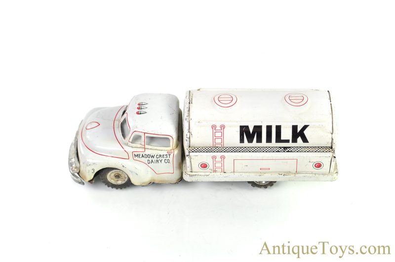 Linemar Marx Friction Tin Lithographed Meadow Crest Dairy Co. Milk Truck <FONT COLOR="ff000 ">*SOLD*</font> - Image 2