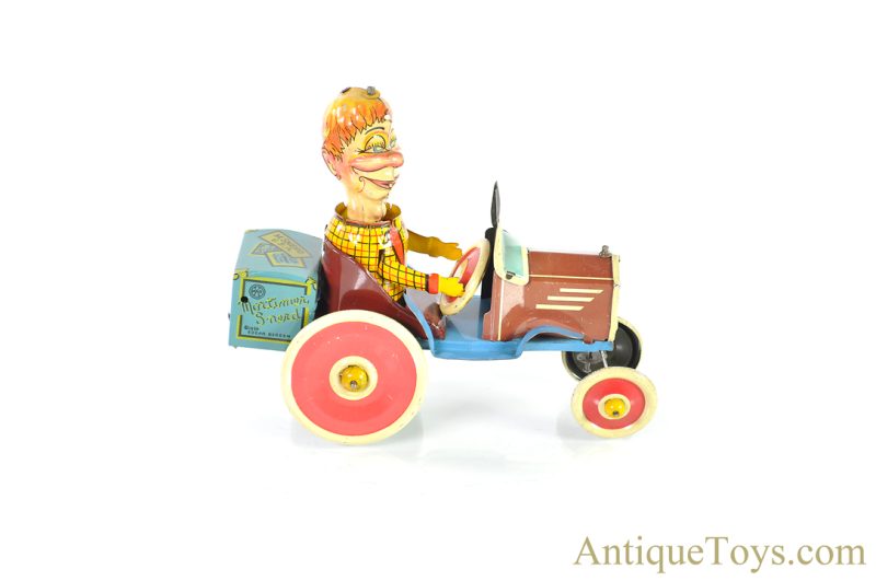 Marx Tin Lithographed Windup Mortimer Snerd Tricky Auto Wacky Car <FONT COLOR="ff000 ">*SOLD*</font>
