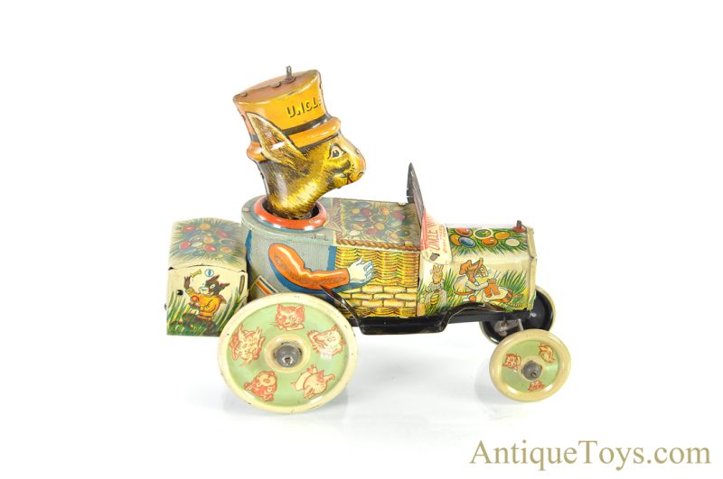 Marx Tin Lithographed Windup Uncle Wiggily He Goes A' Ridin' Wacky Car <FONT COLOR="ff000 ">*SOLD*</font>