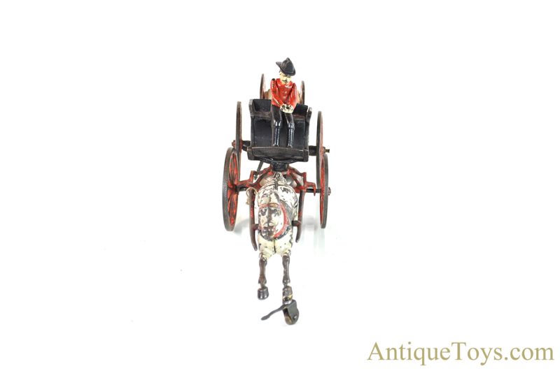 Pratt & Letchworth ca. 1890's No. SS Cast Iron Horse Drawn Fire Hose Wagon Bell Ringer <FONT COLOR="ff000 ">*SOLD*</font> - Image 5