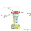 Schopper Nr. 5100 Tin Lithographed Lever Action Air Traffic Control Tower German Toy in Box <FONT COLOR="ff000 ">*SOLD*</font> - Image 3