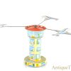 Schopper Nr. 5100 Tin Lithographed Lever Action Air Traffic Control Tower German Toy in Box <FONT COLOR="ff000 ">*SOLD*</font> - Image 5