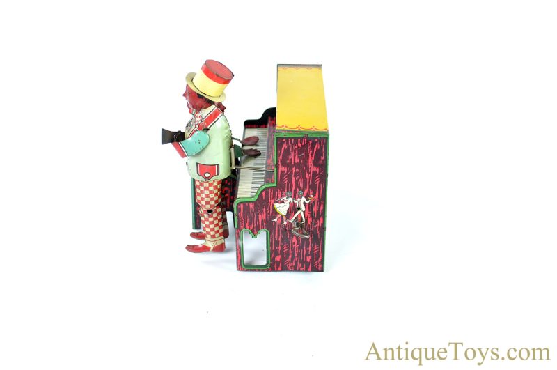 Strauss Mfg. Co. Tin Lithographed Windup Ham and Sam “The Minstrel Team” Black Americana Toy <FONT COLOR="ff000 ">*SOLD*</font> - Image 4