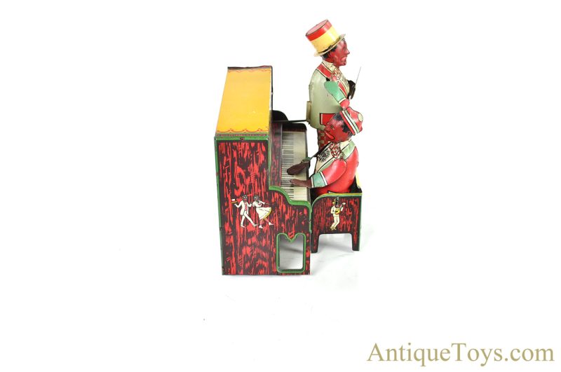Strauss Mfg. Co. Tin Lithographed Windup Ham and Sam “The Minstrel Team” Black Americana Toy <FONT COLOR="ff000 ">*SOLD*</font> - Image 3