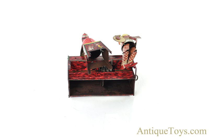 Strauss Mfg. Co. Tin Lithographed Windup Ham and Sam “The Minstrel Team” Black Americana Toy <FONT COLOR="ff000 ">*SOLD*</font> - Image 5