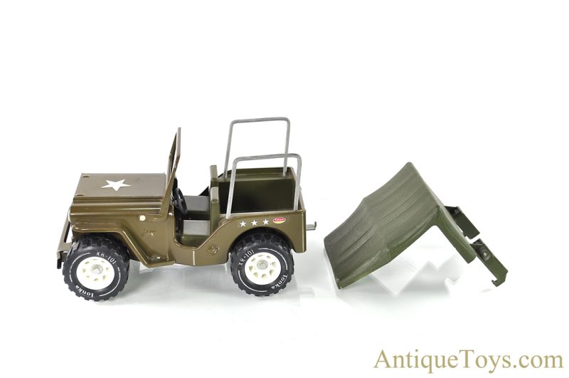 Tonka Toys Pressed Steel Military Jeep for Sale - Image 6