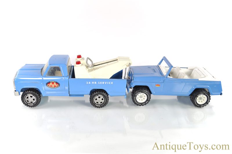 Tonka Pressed Steel Tonka 24 Hr. Service AA Wrecker Tow Truck and Jeepster <FONT COLOR="ff000 ">*SOLD*</font> - Image 2