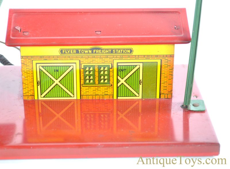 American Flyer Lines Tin Lithographed "Flyer Town Freight Station" Railroad Train Station <FONT COLOR="ff000 ">*SOLD*</font> - Image 7