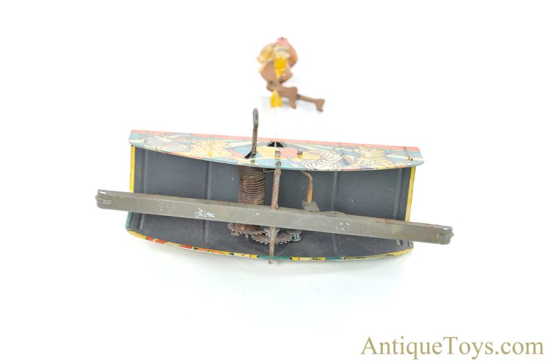 Marx Ca. 1930’s Tin Lithographed Windup “Acrobatic Marvel” Monkey Toy in Box <FONT COLOR="ff000 ">*SOLD*</font> - Image 7