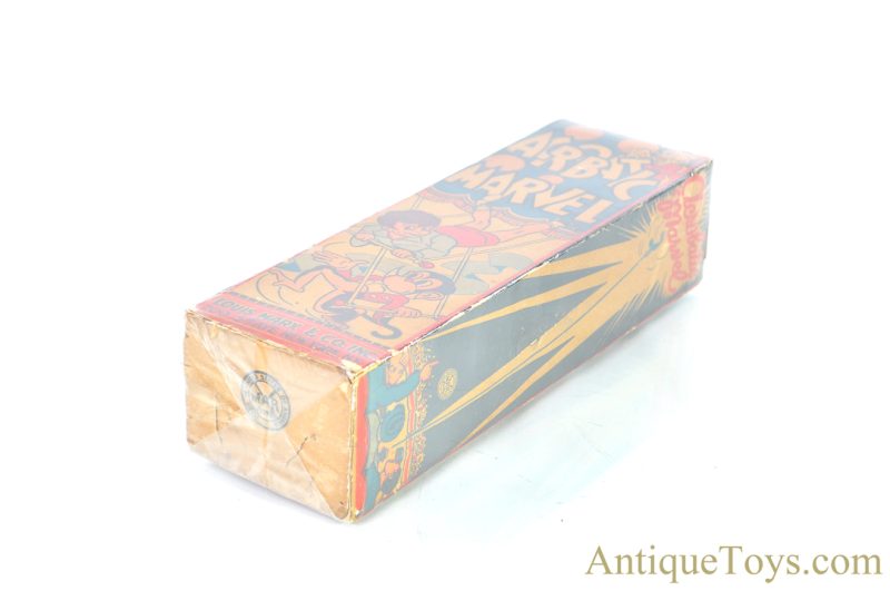 Marx Ca. 1930’s Tin Lithographed Windup “Acrobatic Marvel” Monkey Toy in Box <FONT COLOR="ff000 ">*SOLD*</font> - Image 9
