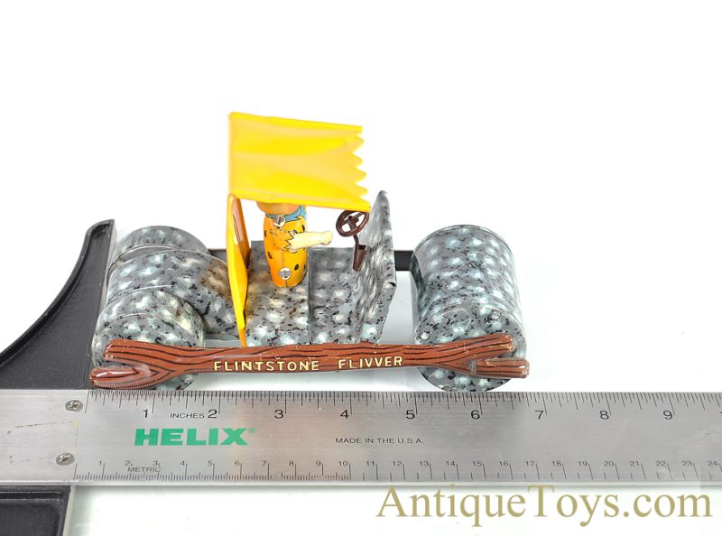 Marx Ca. 1960’s Fred “Flintstone Flivver” Tin Lithographed Friction Car <FONT COLOR="ff000 ">*SOLD*</font> - Image 8