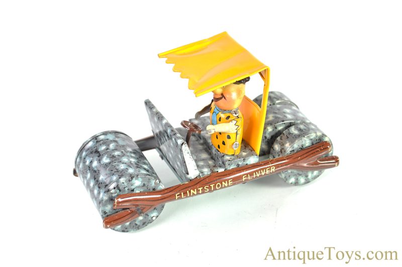 Marx Ca. 1960’s Fred “Flintstone Flivver” Tin Lithographed Friction Car <FONT COLOR="ff000 ">*SOLD*</font>