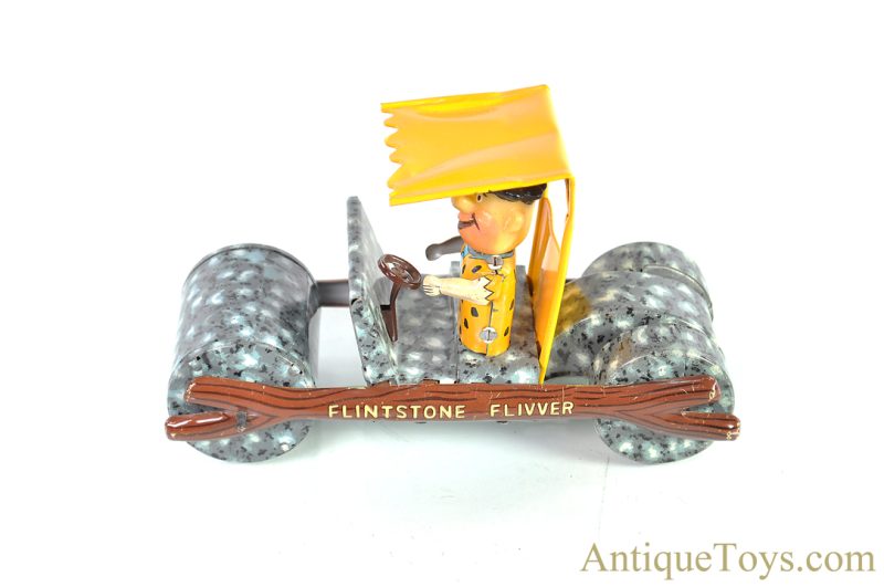 Marx Ca. 1960’s Fred “Flintstone Flivver” Tin Lithographed Friction Car <FONT COLOR="ff000 ">*SOLD*</font> - Image 3