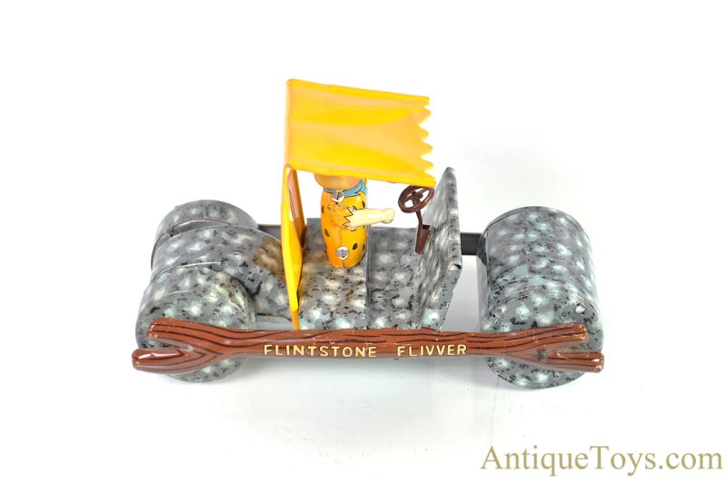 Marx Ca. 1960’s Fred “Flintstone Flivver” Tin Lithographed Friction Car <FONT COLOR="ff000 ">*SOLD*</font> - Image 2