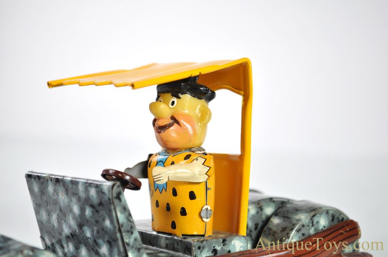 Marx Ca. 1960’s Fred “Flintstone Flivver” Tin Lithographed Friction Car <FONT COLOR="ff000 ">*SOLD*</font> - Image 7