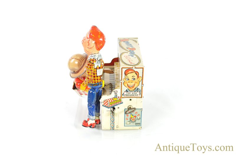 Unique Art “Doin' the Howdy Doody” Howdy Doody & Bob Smith Tin Lithographed Windup Piano Toy <FONT COLOR="ff000 ">*SOLD*</font> - Image 5