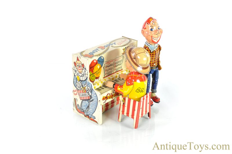 Unique Art “Doin' the Howdy Doody” Howdy Doody & Bob Smith Tin Lithographed Windup Piano Toy <FONT COLOR="ff000 ">*SOLD*</font>