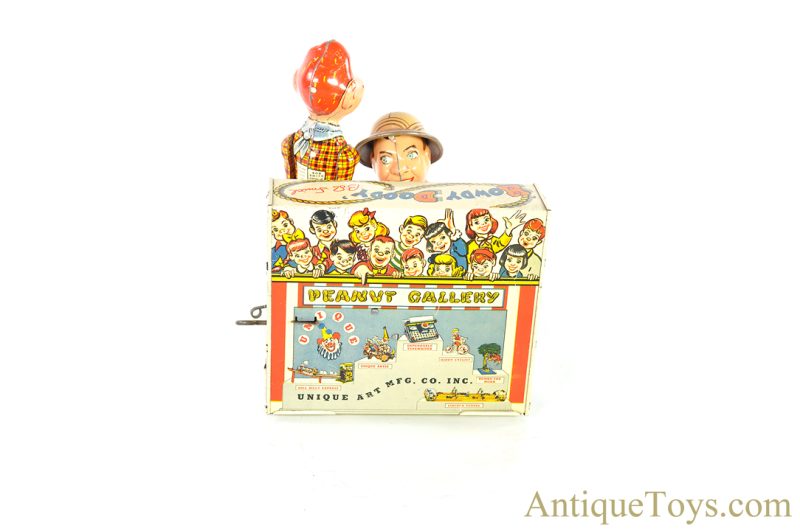 Unique Art “Doin' the Howdy Doody” Howdy Doody & Bob Smith Tin Lithographed Windup Piano Toy <FONT COLOR="ff000 ">*SOLD*</font> - Image 3