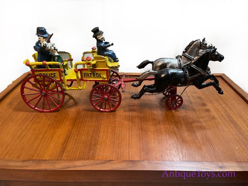 Kenton Toys Police Patrol Horse Drawn Carriage with Happy Hooligan <FONT COLOR="ff000 ">*SOLD*</font>