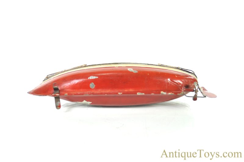 Carette Tin Hand Painted Windup Clockwork Ocean Liner German Ship Toy <FONT COLOR="ff000 ">*SOLD*</font> - Image 4