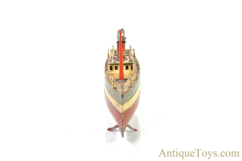 Carette Tin Hand Painted Windup Clockwork Ocean Liner German Ship Toy <FONT COLOR="ff000 ">*SOLD*</font> - Image 5