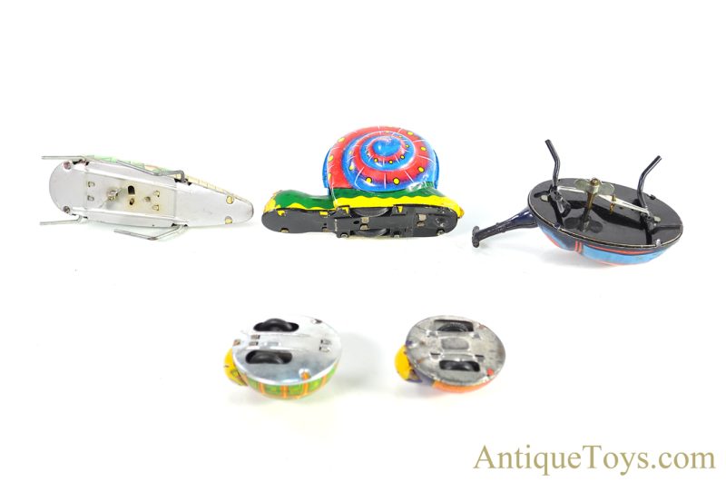 Various Maker Japanese Tin Windup & Friction Toy Bugs Set of 5 <FONT COLOR="ff000 ">*SOLD*</font> - Image 3