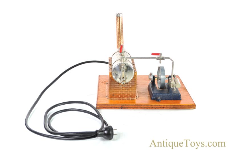 Jensen Mfg. Co. ca. 1940-1964 #5 115V AC/DC Horizontal Steam Engine with Box <FONT COLOR="ff000 ">*SOLD*</font>