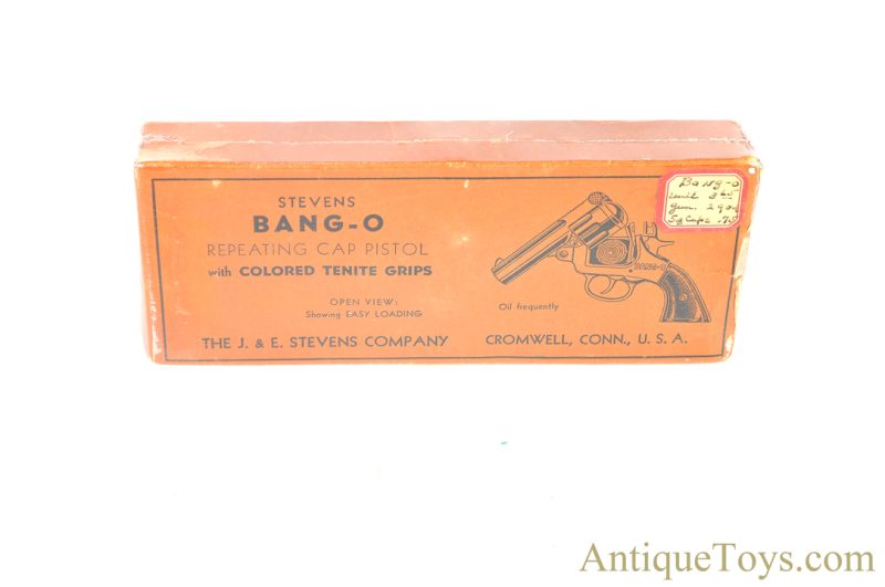 J.E. Stevens Co. “Bang-O” Toy Cap Pistol Gun with Box <FONT COLOR="ff000 ">*SOLD*</font> - Image 9