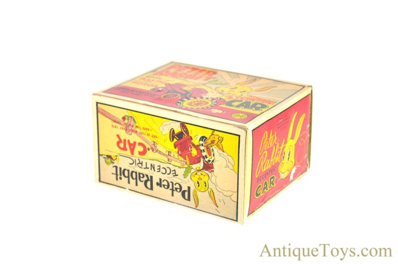 Marx Tin & Plastic Lithographed Windup "Peter Rabbit Eccentric Car" Wacky Jeep in Box <FONT COLOR="ff000 ">*SOLD*</font> - Image 8