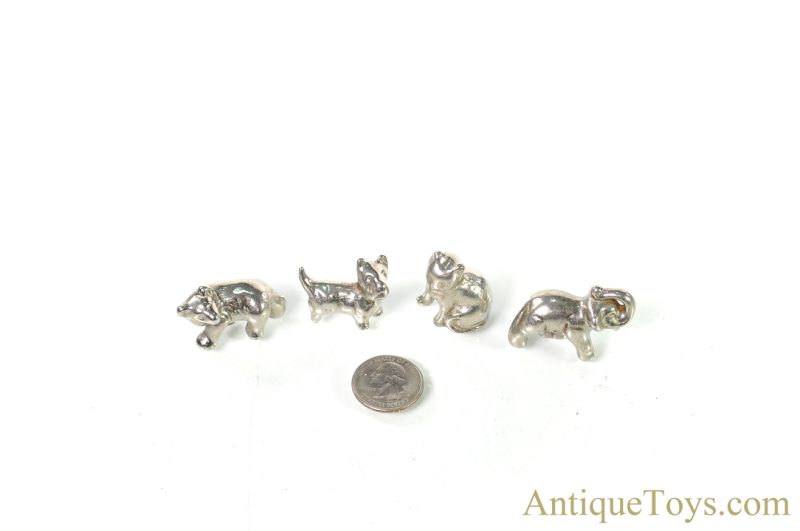 Arcade 4 Small Metal Animals Dog Cat Bear Elephant in Display Box <FONT COLOR="ff000 ">*SOLD*</font> - Image 6