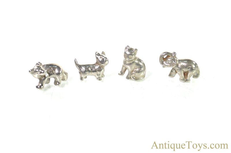 Arcade 4 Small Metal Animals Dog Cat Bear Elephant in Display Box <FONT COLOR="ff000 ">*SOLD*</font> - Image 3