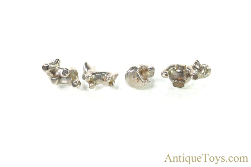 Arcade 4 Small Metal Animals Dog Cat Bear Elephant in Display Box <FONT COLOR="ff000 ">*SOLD*</font> - Image 5