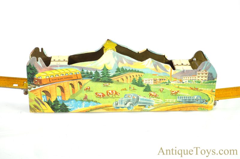Noel Dufourt Tin Lithographed Windup “Mont-Blanc Express” in Box French Toy <FONT COLOR="ff000 ">*SOLD*</font> - Image 2