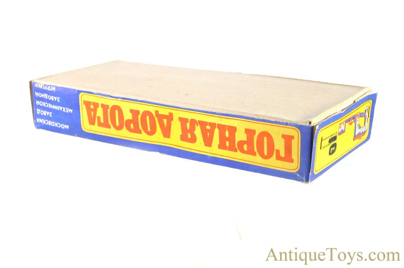 Soviet Union Russian Tin Lithographed Windup “Mountain Road” Train Shuttle Bus Mechanical Toy in Box <FONT COLOR="ff000 ">*SOLD*</font> - Image 10