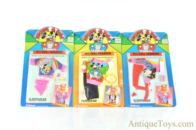 M & S Shillman Vintage Walt Disney Mickey & Pals 11 1/2" Doll Fashion Lot of 3 <FONT COLOR="ff000 ">*SOLD*</font>
