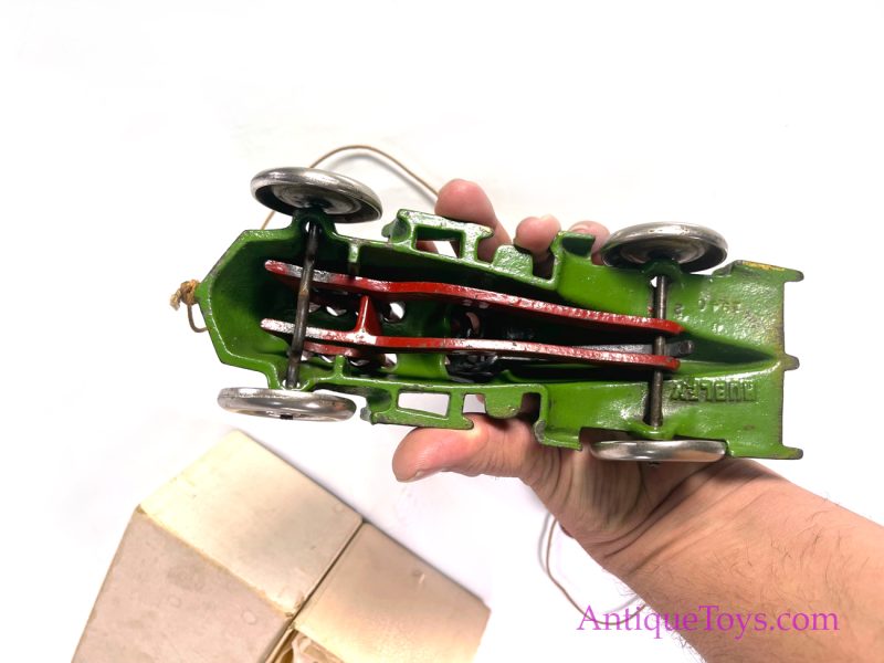 Hubley Mint in Box Race Car with Pull String No. 673 <FONT COLOR="ff000 ">*SOLD*</font> - Image 3