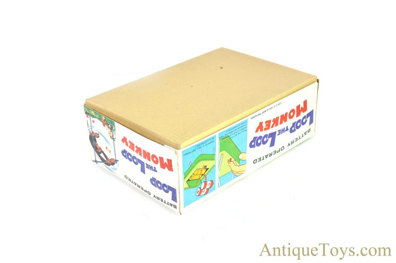 Nomura (TN) Tin Lithographed Battery Operated “Loop the Loop Monkey” Japanese Toy with Box <FONT COLOR="ff000 ">*SOLD*</font> - Image 10