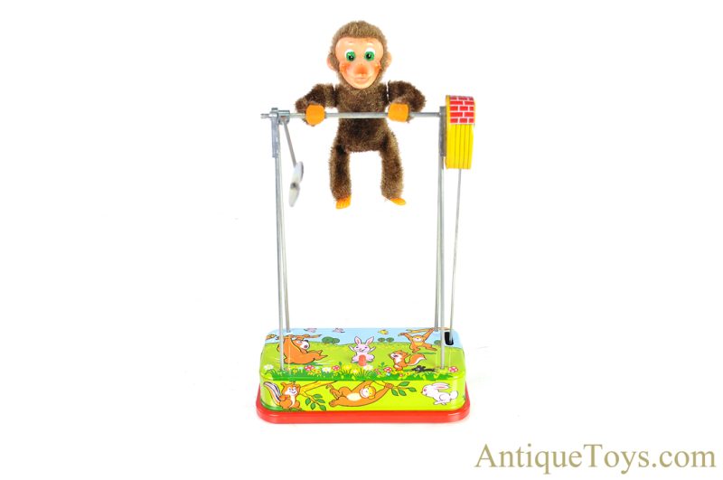 Nomura (TN) Tin Lithographed Battery Operated “Loop the Loop Monkey” Japanese Toy with Box <FONT COLOR="ff000 ">*SOLD*</font> - Image 2