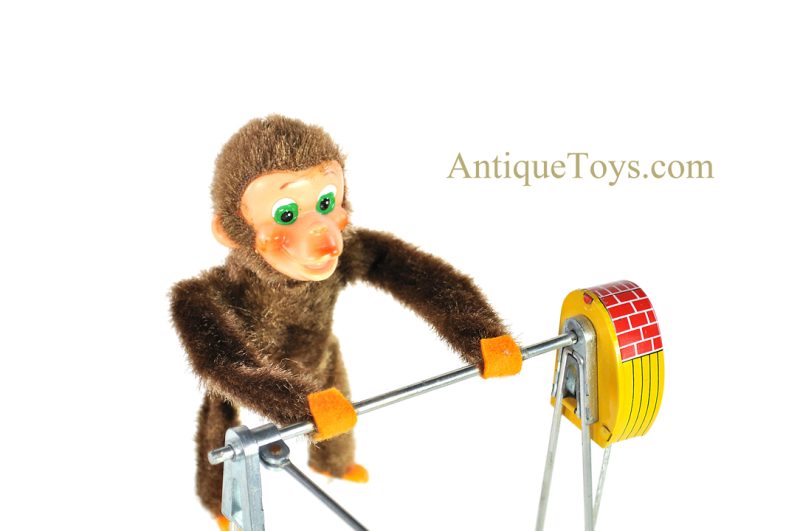Nomura (TN) Tin Lithographed Battery Operated “Loop the Loop Monkey” Japanese Toy with Box <FONT COLOR="ff000 ">*SOLD*</font> - Image 8