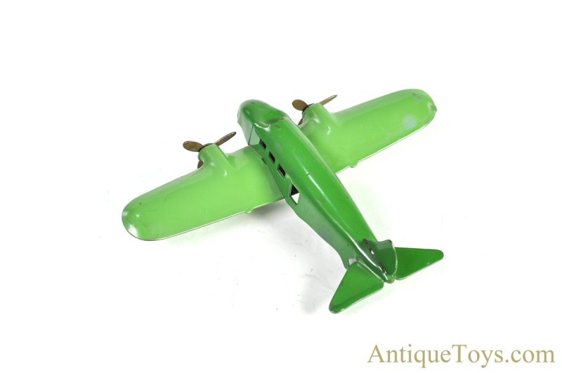 Wyandotte Toys All Metal Products Company Pressed Steel Airplane Green <FONT COLOR="ff000 ">*SOLD*</font> - Image 3
