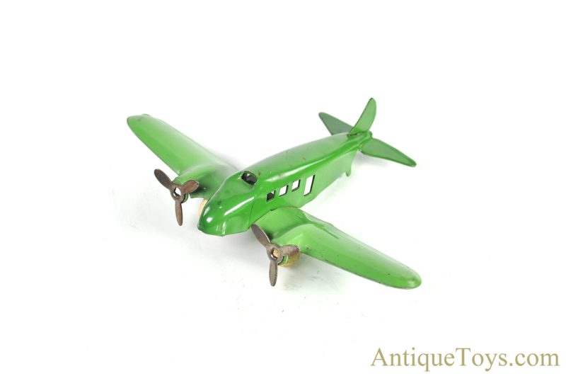 Wyandotte Toys All Metal Products Company Pressed Steel Airplane Green <FONT COLOR="ff000 ">*SOLD*</font> - Image 5