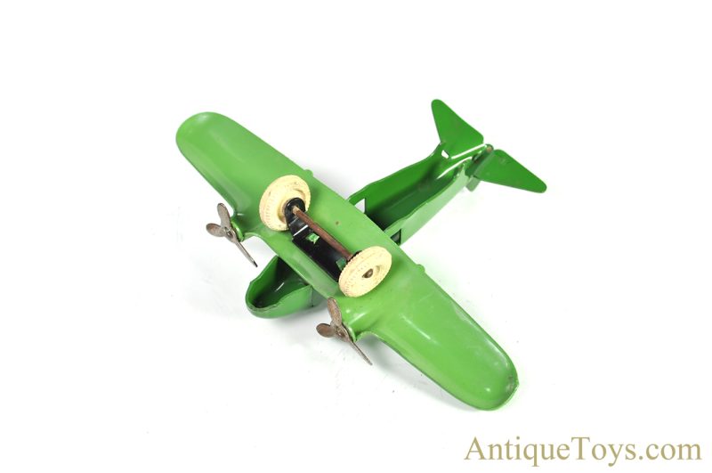 Wyandotte Toys All Metal Products Company Pressed Steel Airplane Green <FONT COLOR="ff000 ">*SOLD*</font> - Image 7