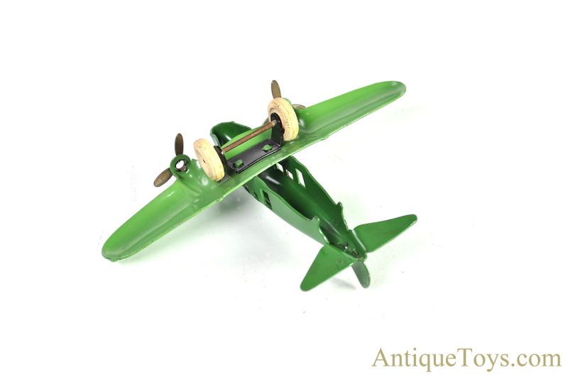 Wyandotte Toys All Metal Products Company Pressed Steel Airplane Green <FONT COLOR="ff000 ">*SOLD*</font> - Image 9