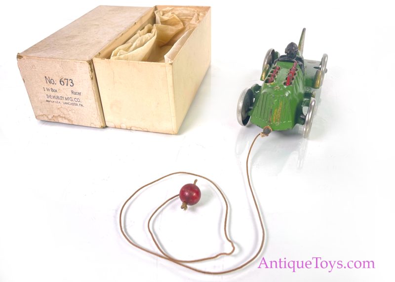 Hubley Mint in Box Race Car with Pull String No. 673 <FONT COLOR="ff000 ">*SOLD*</font> - Image 8