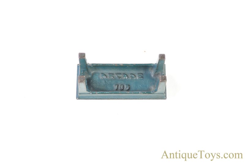 Arcade Cast Iron Blue #735 Cable Grand Piano with Bench <FONT COLOR="ff000 ">*SOLD*</font> - Image 10