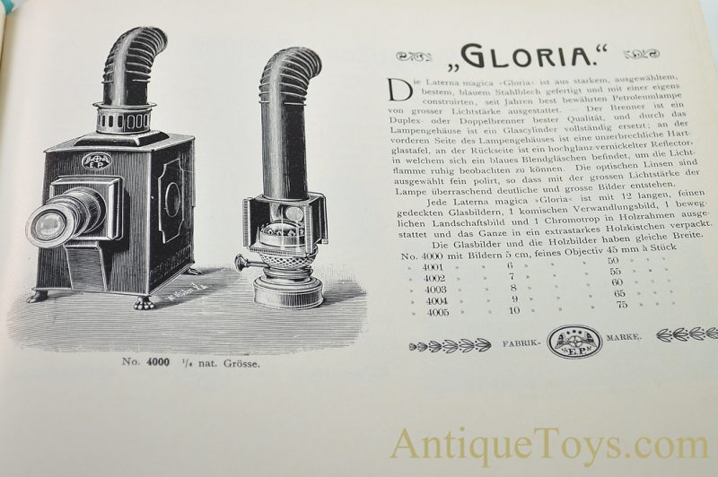Ernst Plank “Lanterna Magica” No. 402 German Tin Oil Lamp Magic Lantern Projector Wooden Carrying Case, Slides Box & Lighting Accessory for Sale - Image 15
