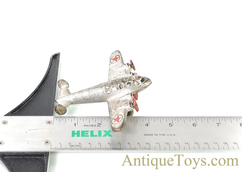 Hubley Cast Iron Four Prop Bomber <FONT COLOR="ff000 ">*SOLD*</font> - Image 11