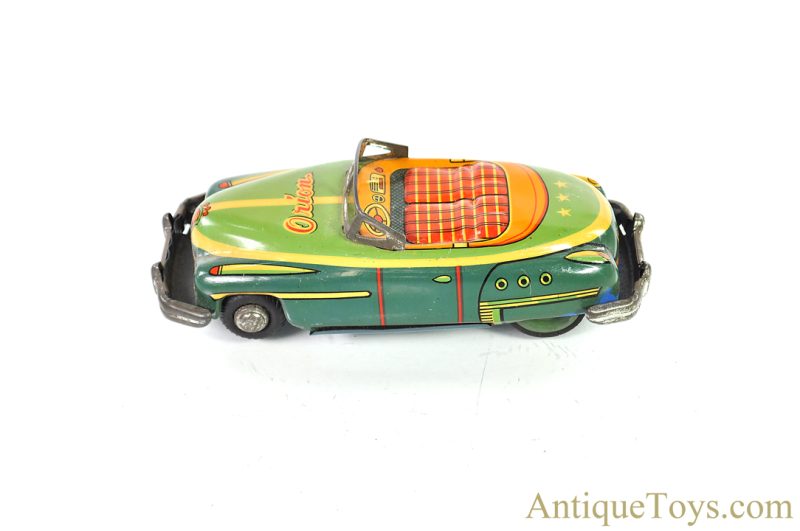 Ichiko Tin Lithographed Friction "Orion" Japanese Toy Convertible Car in Box <FONT COLOR="ff000">*SOLD*</font> - Image 2