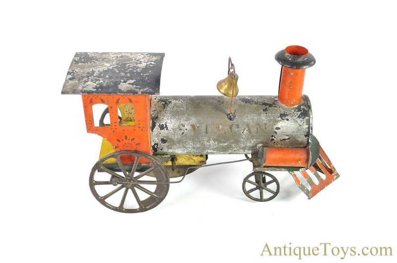 Ives Tin Clockwork "Vulcan" Locomotive Floor Train <FONT COLOR="ff000 ">*SOLD*</font>