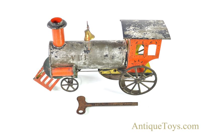 Ives Tin Clockwork "Vulcan" Locomotive Floor Train <FONT COLOR="ff000 ">*SOLD*</font> - Image 4